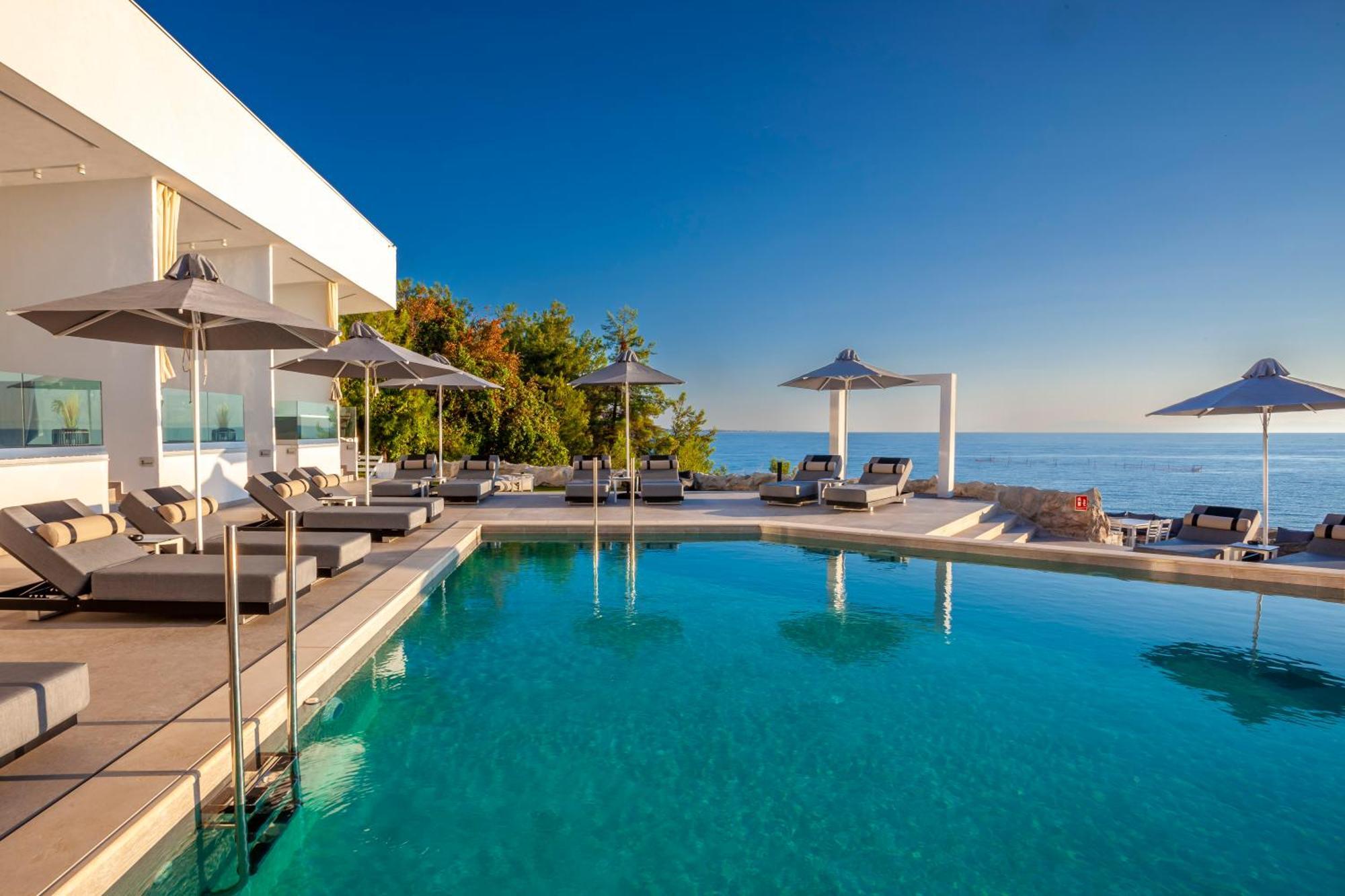 Akrotiri Olympus Luxury Suites - Adults Only Plaka Litochorou Esterno foto